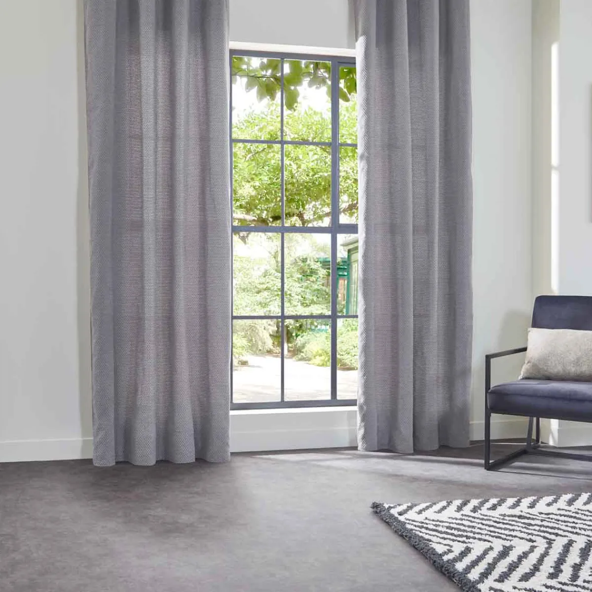 atmosphera Cortinas>Cortina Chen Opaca Gris 140x260Cm