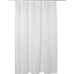 5five Cortinas Y Alfombras Antideslizantes>Cortina De Ducha Blanca De Poliéster
