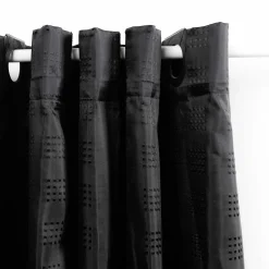 Cortinas Y Alfombras Antideslizantes>Cortina De Ducha Negra 180x200cm