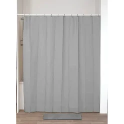 Cortinas Y Alfombras Antideslizantes>Cortina De Ducha Peva Gris 180x200Cm