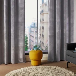 atmosphera Cortinas>Cortina LILOU gris oscuro 140x260cm