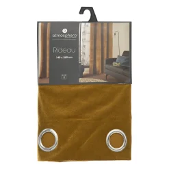 atmosphera Cortinas>Cortina LILOU ocre 140x260cm