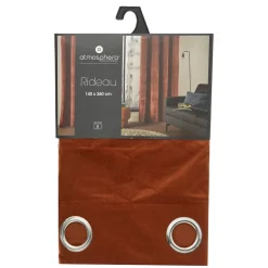 atmosphera Cortinas>Cortina LILOU terracota 140x260cm