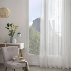 atmosphera Cortinas>Cortina Sam Organza Blanca 140x240Cm