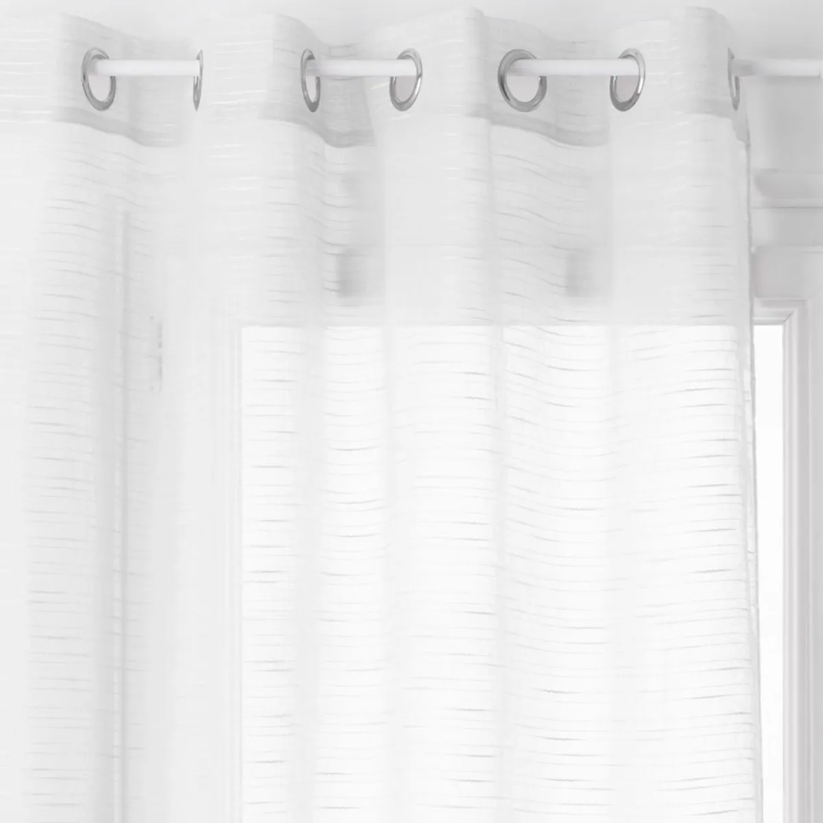 atmosphera Cortinas>Cortina Sam Organza Blanca 140x240Cm