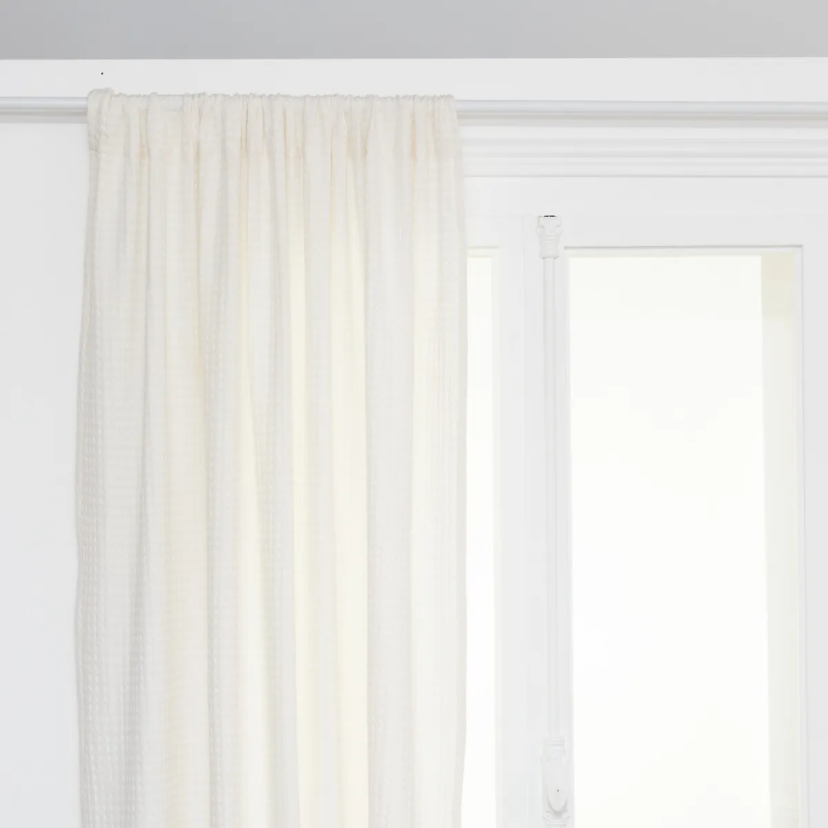 atmosphera Cortinas>Cortina The Floral Waffle Blanca 130x160cm