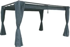 hespéride Pérgolas>Cortinas para pérgola palmera gris ardosia