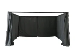 hespéride Pérgolas>Cortinas para pérgola palmera gris ardosia