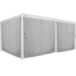 hespéride Pérgolas>Cortinas y mosquiteras para pérgola EVORA blanco