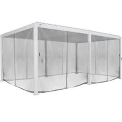 hespéride Pérgolas>Cortinas y mosquiteras para pérgola EVORA blanco