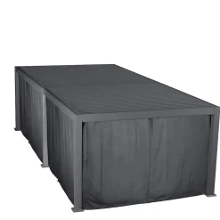 hespéride Pérgolas>Cortinas y mosquiteras para pérgola ÉVORA graphite