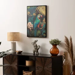 atmosphera Lienzos Y Cuadros Decorativos>Cuadro decorativo con papagayo CHARLENE 70x50cm