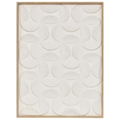 atmosphera Lienzos Y Cuadros Decorativos>Cuadro decorativo 3D KAILANI blanco 80x60cm