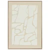 atmosphera Lienzos Y Cuadros Decorativos>Cuadro decorativo 3D ZIAD beige 70x50cm