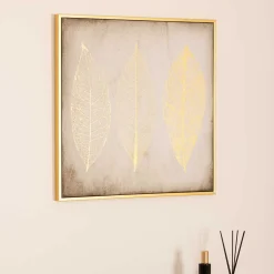 atmosphera Lienzos Y Cuadros Decorativos>Cuadro Decorativo Hojas 58x58Cm