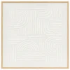 atmosphera Lienzos Y Cuadros Decorativos>Cuadro decorativo KAYA blanco 60x60cm