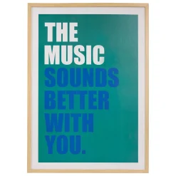 atmosphera Lienzos Y Cuadros Decorativos>Cuadro decorativo music DARIUS verde 50x70cm