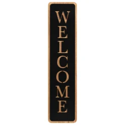 atmosphera Accesorios|Estilo Industrial>Cuadro decorativo welcome de mdf negro