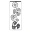 atmosphera Lienzos Y Cuadros Decorativos>Cuadro Metálico Plateado Flor 25x61Cm