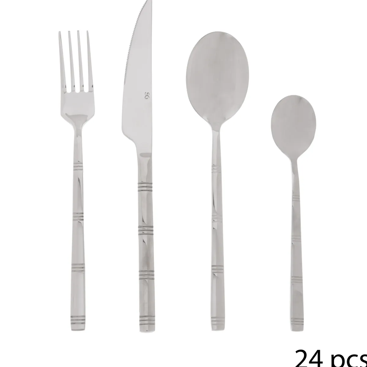 secret d'gourmet Cuchillería>Cubertería 24 Pzas Borah Inoxidable