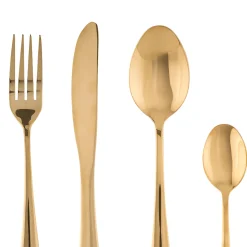 secret d'gourmet Cuchillería>Cubertería 16 Pzas Doradas
