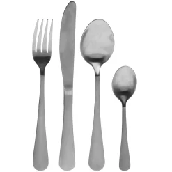 Cuchillería>Cubertería 24 Pzas Satinado Inoxidable