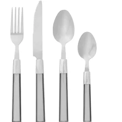 secret d'gourmet Cuchillería>Cubertería 24 Pzas Tamaris C/Mango Gris