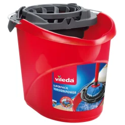 Auxiliares De Limpieza>Cubo Con Escurridor Rojo 10L