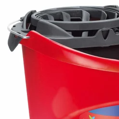 Auxiliares De Limpieza>Cubo Con Escurridor Rojo 10L