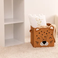 Niños atmosphera4kids Almacenamiento>Cubo de Almacenaje Leopardo De Terciopelo