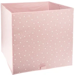 Niños atmosphera4kids Almacenamiento>Cubo De Almacenaje Rosa Estrellas 29Cm