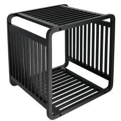 Muebles Con Lavabo Y Auxiliares>Cubo de bambú negro 33x33cm
