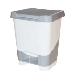 Auxiliares De Limpieza>Cubo De Basura Con Pedal 20L Blanco