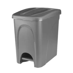homa Botes De Basura Y Contenedores De Reciclaje>Cubo De Basura Con Pedal 25L Gris