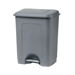 homa Botes De Basura Y Contenedores De Reciclaje|Estilo Étnico>Cubo De Basura Con Pedal Gris 35L