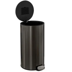 Botes De Basura Y Contenedores De Reciclaje>Cubo De Basura Delta Gris Metálico 30L