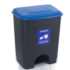 Botes De Basura Y Contenedores De Reciclaje>Cubo De Reciclaje De Plástico 35L Azul