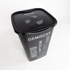 Botes De Basura Y Contenedores De Reciclaje>Cubo de reciclaje para basura orgánica negro 50L