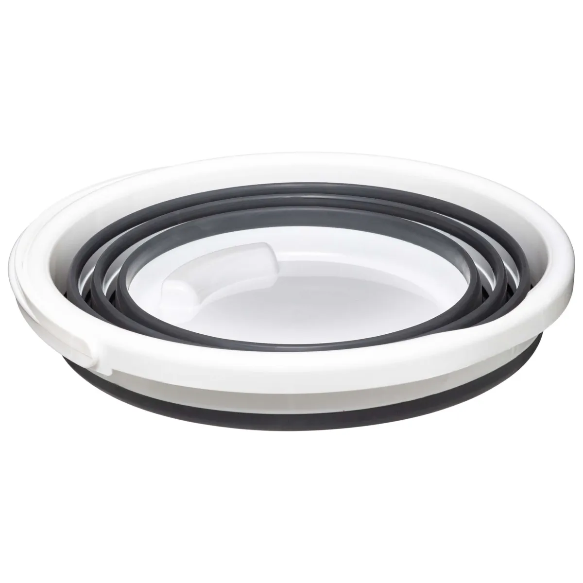 5five Cestas Y Palanganas>Cubo Retráctil 10L Blanco/Gris