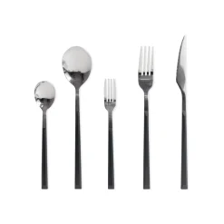 Cuchillería>Cuchillo de mesa LUNE inox con mango negro