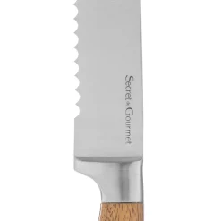secret d'gourmet Placas Calefactoras Y Tablas De Cortar>Cuchillo De Pan Elegancia Mango Madera