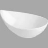 secret d'gourmet Cuencos, Fuentes Y Ensaladeras>Cuenco Ovalado De Cerámica Blanco