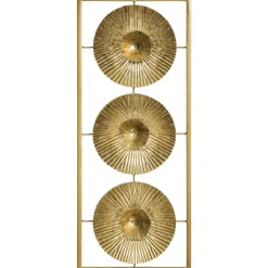 atmosphera Lienzos Y Cuadros Decorativos|Estilo Contemporaneo>Decoración Pared Metal Dorado 25x61Cm