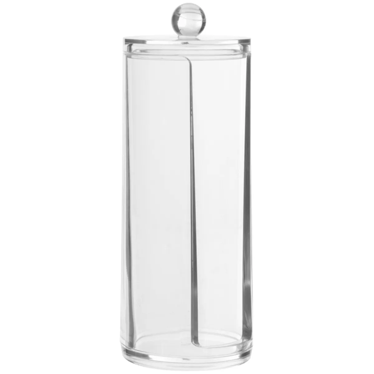 5five Cestas De Almacenamiento>Dispensador Cilíndrico De Algodones Acrílico