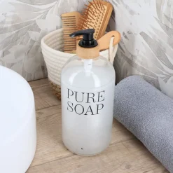 Accesorios De Lavabo>Dispensador Jabón Líquido De Vidrio Pure Soap