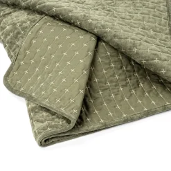 atmosphera Edredones Y Colchas>Edredón Cross Verde 220x240Cm