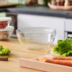 Cuencos, Fuentes Y Ensaladeras>Ensaladera De Vidrio Red. Apilable 20Cm