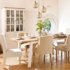 atmosphera Estantes Y Cómodas|Estilo Rústico>Escaparate OLIBIA blanco de mdf c/4 puertas 190cm