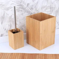 Soportes Papel Higiénico Y Portarrollos>Escobilla De Baño De Bambú