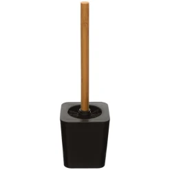 5five Soportes Papel Higiénico Y Portarrollos>Escobilla De Baño De Bambú C/Soporte